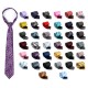 50 colors Men Tie Polyester Hanky Cuff Links Set Neckwear Wedding Business Accessories
