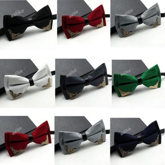 Men Bow Ties Wedding Tuxedo Novelty Bowknot Adjustable Necktie