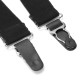 Men Boy Black Military Y Shape Shirt Socks Stays Adjustable Garters Suit Accessories