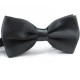 Men Bride Groom Bowtie Wedding Tuxedo Necktie Pure Color Polyester Adjustable Bow Tie