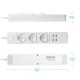 Smart Wifi Power Strip Surge Protector Multiple Power Sockets 4 USB Port Voice Control for Amazon Echo Alexa's Google Home Timer