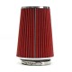 4 Inch Red Truck Long Performance High Flow Cold Air Intake Cone Dry Filter Car Air Filter