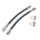 Left+Right Rear Axle Brake Hose Line Rubber Tube for AUDI A4 B6 B7 8E0611775H 8E0611775N 20008257