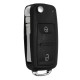 2 Button Remote Key FOB Case With Battery For VW Transporter T5 Polo GOLF Polo