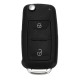 2 Button Remote Key FOB Case With Battery For VW Transporter T5 Polo GOLF Polo