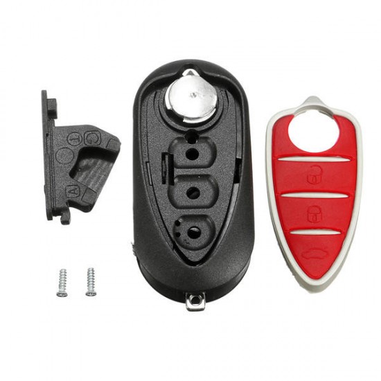 3 Button Flip Remote Key Fob Case Shell for Alfa Romeo Mito Giulietta GTO 159