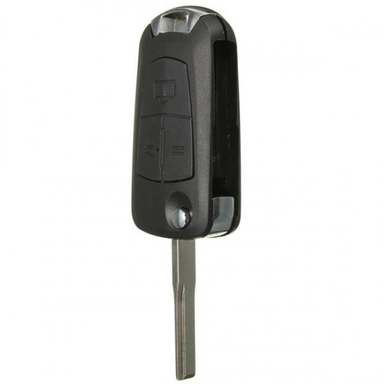 3 Buttons Remote Flip Key Fob For Vauxhall/OPEL Astra Vectra Zafira No Battery
