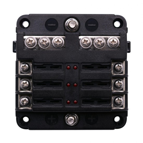 1 In 6 Out Independent Positive And Negative Of The Fuse Box With LED Indicator 1 In 6 Out Independent Positive And Negative Of The Fuse Box With LED Indicator