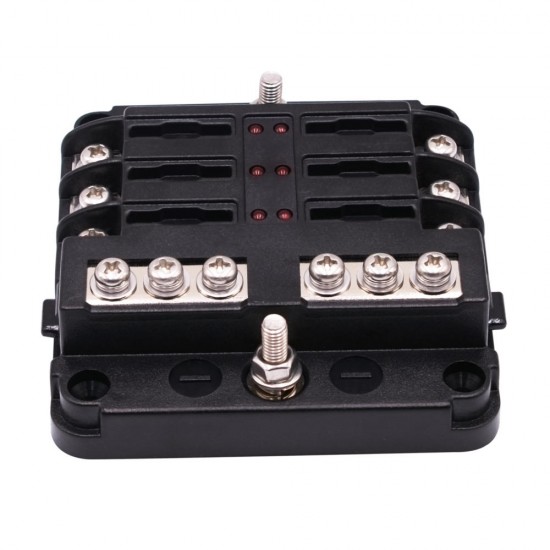1 In 6 Out Independent Positive And Negative Of The Fuse Box With LED Indicator 1 In 6 Out Independent Positive And Negative Of The Fuse Box With LED Indicator