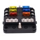 1 In 6 Out Independent Positive And Negative Of The Fuse Box With LED Indicator 1 In 6 Out Independent Positive And Negative Of The Fuse Box With LED Indicator