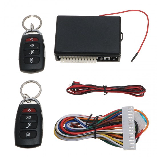 Car Auto Remote Centrol Kit Door Lock Vehicle Keyless Entry System With 2 Remotes