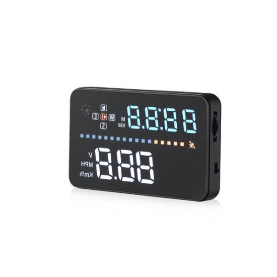 3.5 Inch A3 Car Multi-color HUD Head Up Display Built-in GPS Module Apply for OBD1 and OBD2