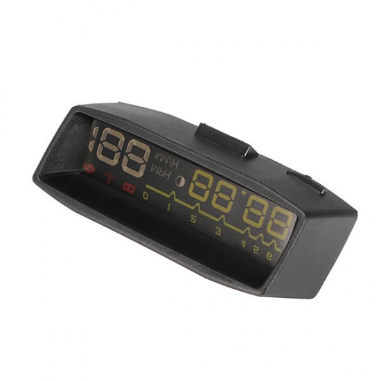 4F HUD Car Head Up Display OBDII KM/h MPH Overspeed Warning Wind Shield Projector Alarm System