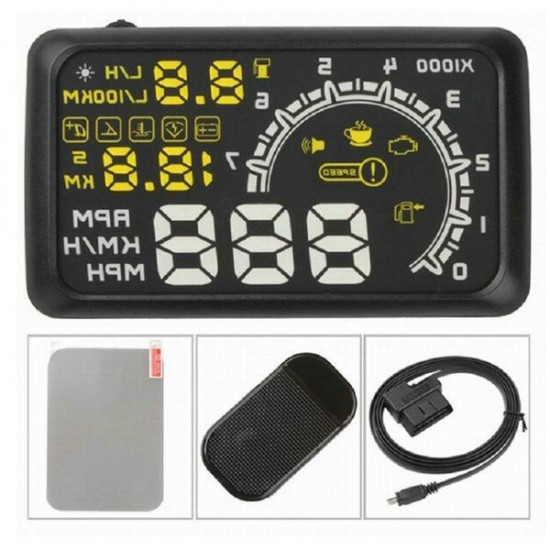 5.5 Inch Car Hud Display Trip Computer Ash-BT Car Head Up Diaplay OBD2