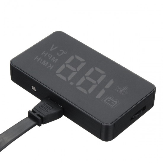 A100 Universal Car GPS Speedometer OBD2 II Head Up Display Speed Warning Alarm System