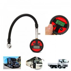 0-200PSI Metal Digital Tire LCD Manometer Air Pressure Gauge PSI BAR KPA