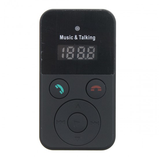 Car Hands Free Bluetooth Wireless FM Transimittervs USB SD MP3 Microphone Remote