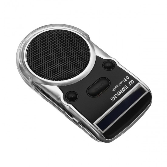 DC 5V Portable Lightweight LED Stereo Speaker Solar Powered Wireless Bluetooth Hands Free Car Kit