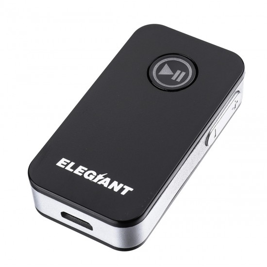 ELEGIANT BTA001 Mini Bluetooth Hands Free USB Receiver 3.5mm Wireless Car Kit for Speaker Headphone