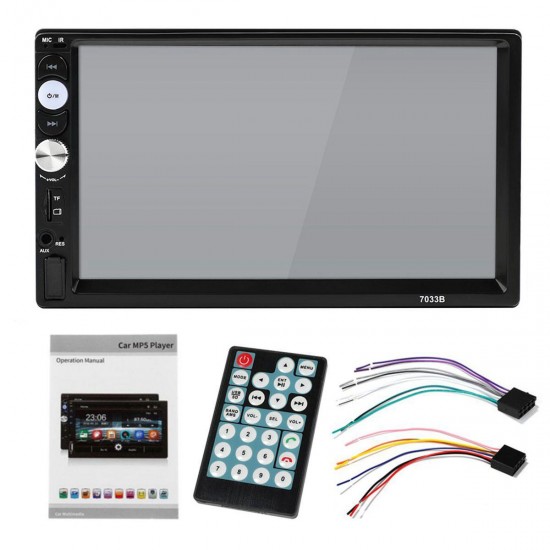 7 Inch 2 Din Quad Core WINCE System Car DVD Player MP5 FM Bluetooth Stereo