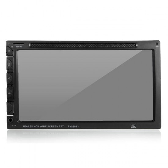 7 Inch Double Din Car DVD/USB/SD Player Bluetooth Radio AUX HD Camera Touch Screen