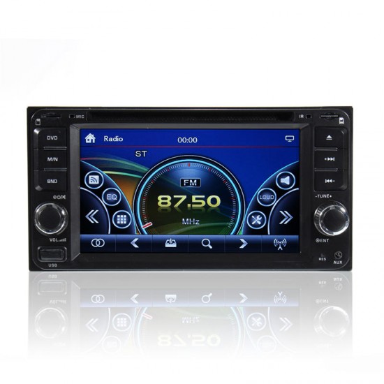 Double 2 Din 6.95 Inch Stereo Car DVD CD Player Bluetooth Radio iPod SD/USB TV