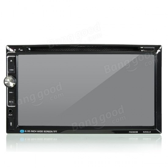 F6060B 7 inch Car Stereo DVD Player Bluetooth FM Radio MP4 Aux Touch Screen 2 Din HD 52W*4