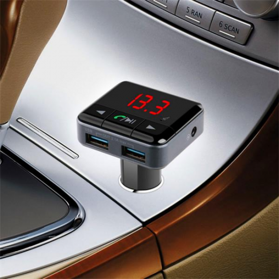 BC12B Wireless Bluetooth Car Kit FM Transmitter Radio Support U Disk MP3 Player