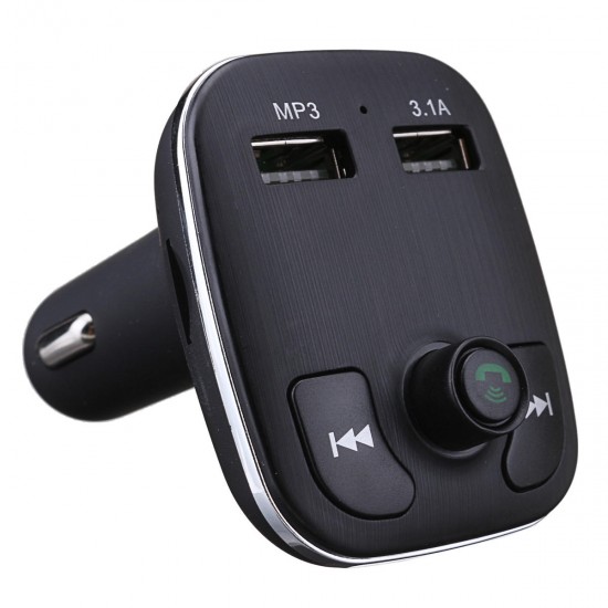 FM Transmitter Bluetooth Car MP3 Player CigaretteLighter Car Bluetooth Hands Free Phone Dual USB Car