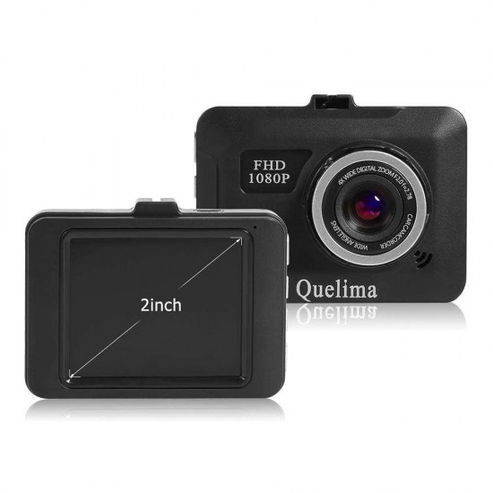 Quelima 2.2 Inch 720P Car DVR Support Cyclic Video Recorder With Wide Angle