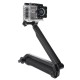 3-Way Tripod Stand Handle Rod Self for GoPro Hero4/3 SJCAM SJ4000 SJ5000 SJ5000X SJ5000 Plus M10 X1000  Xiaomi yi Gitup 1 2 M20 Camera