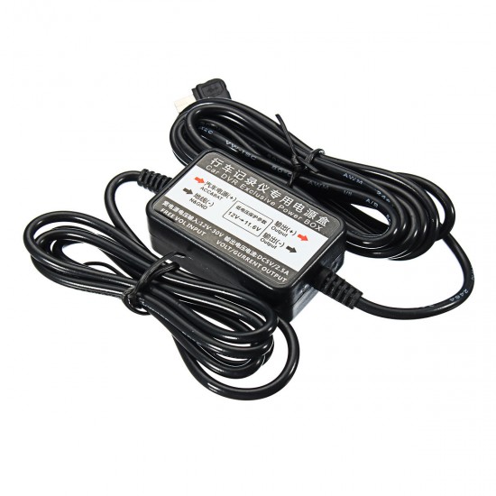 3.5m Car Hard Wire Kit Mini USB Hardwire for Dash Cam Camcorder Vehicle DVR
