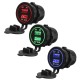 12 24V 3.1A  Dual USB Socket Car Charger Power Adapter For Car Motorcycle ATV Boat