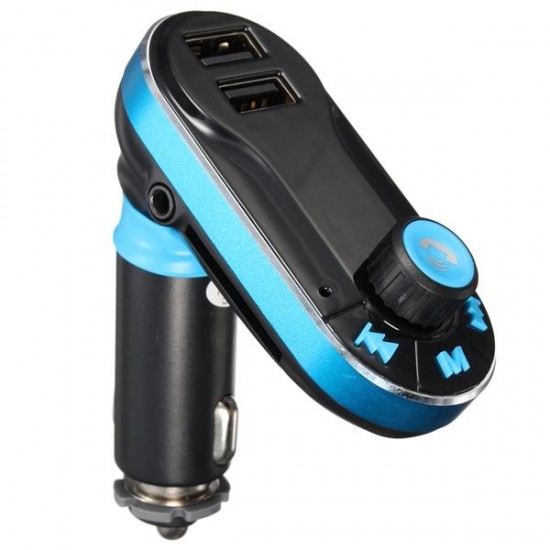 12-24V Dual USB Charger Wireless Bluetooth Car Kit MP3 Player FM Transmitter AUX