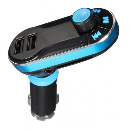 12-24V Dual USB Charger Wireless Bluetooth Car Kit MP3 Player FM Transmitter AUX