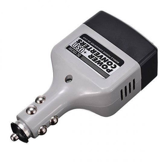 Car Charger Power Inverter Converter USB Outlet DC 12V 24V to AC 220V
