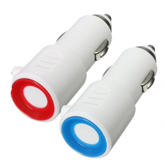 12V 24V Dual USB Car LED Charger Cigarette Lighter Power Socket Adapter