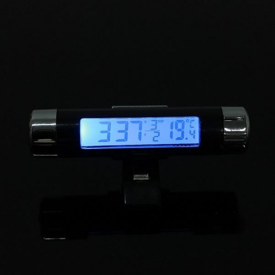 Car Digital LCD Display Temperature Thermometer Monitor Time Clock