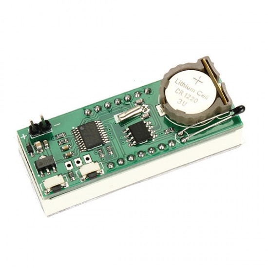 DIY Creative Microcontroller Clock Module With Temperature Date Voltage Measurement