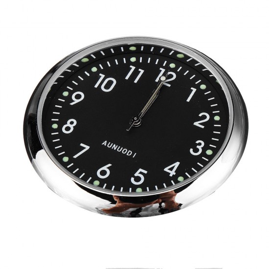 Mini Portable Metal Car Stick Luminous Clock Suitable for Home Office