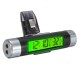 LCD Clip-on Digital Backlight Automotive Thermometer Clock Calenda