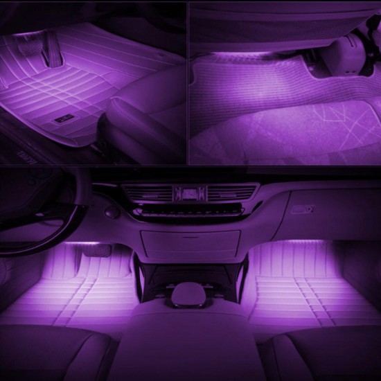 12V LED Atmostphere Light Strip Car Interior Decoration Strobe Lamp Modification Lighting