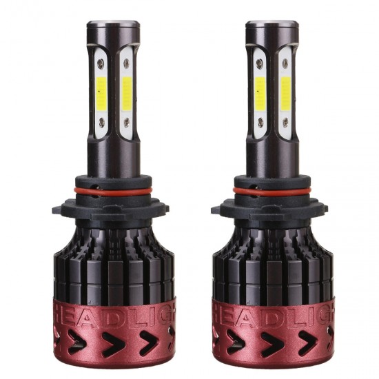 1Pair 9006 80W 8000LM Car LED Headlight Light Lamp Bulbs High Power 6000K