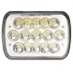 1Pcs 7X6'' H4 LED Car Headlights Bulb Crystal Clear Sealed Hi&Lo Beam DC12V 45W 3200LM White