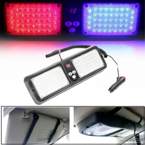 12V  Car Sun Visor Strobe Light LED Flashing Warning Emergency Light