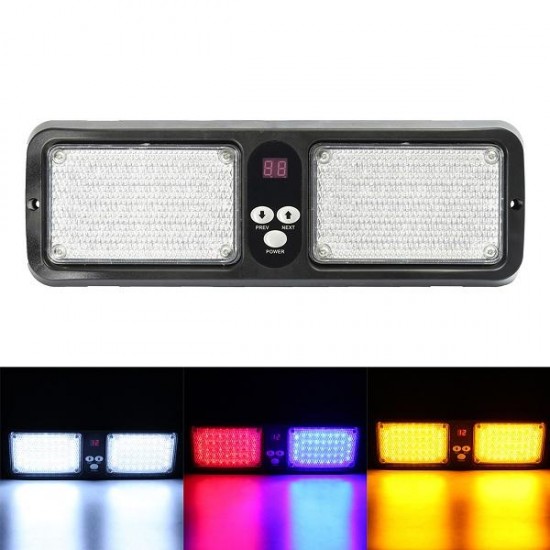 12V  Car Sun Visor Strobe Light LED Flashing Warning Emergency Light