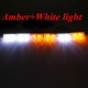 12V 2X6 LED Bulb Amber White Car Flash Warning Emergency Strobe Light Lamp Bar