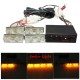 12V 2x4 Amber White LED Car Flashing Warning Emergency Strobe Light Lamp Bar