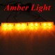 12V 2x4 Amber White LED Car Flashing Warning Emergency Strobe Light Lamp Bar