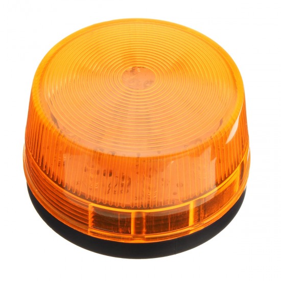 12W 15 LED Car Warning Flash Lamp Emergency Vehicle Strobe Rotating Beacon Lights Yellow